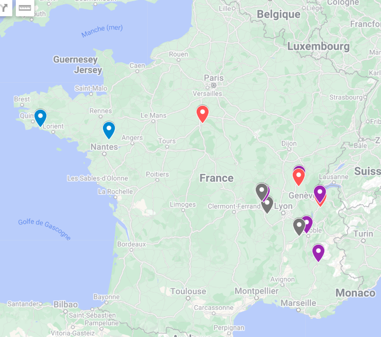 Carte de l'entreprise